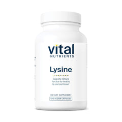 Vital Nutrients Lysine bottle label
