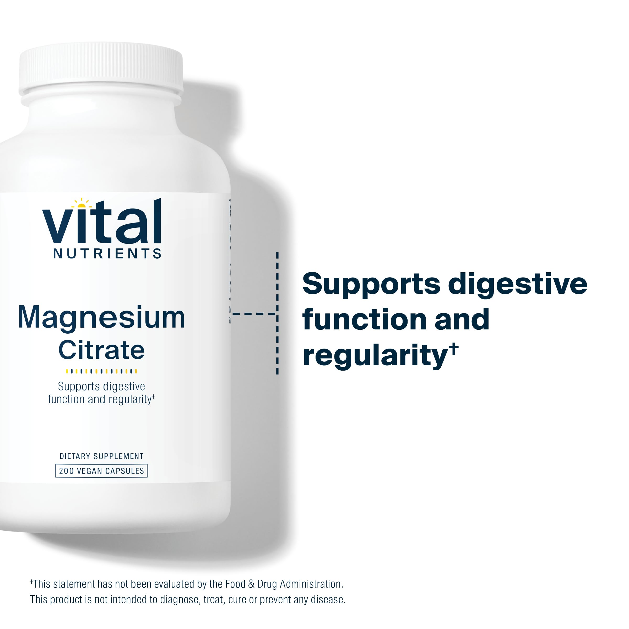Product label for Vital Nutrients Magnesium Citrate 150mg