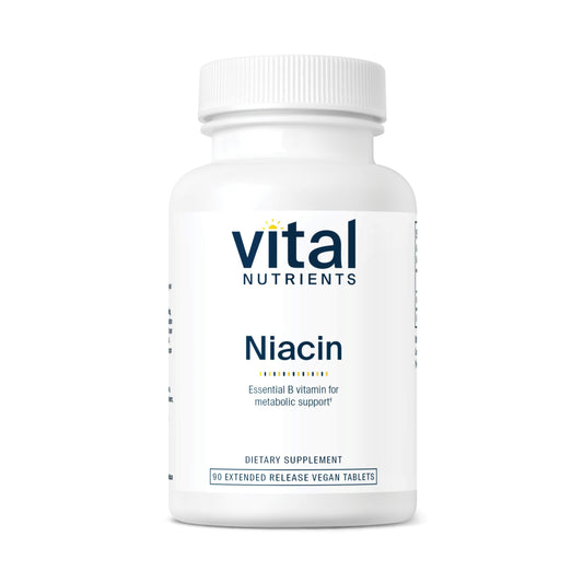 Vital Nutrients Niacin 500mg Timed-Release bottle