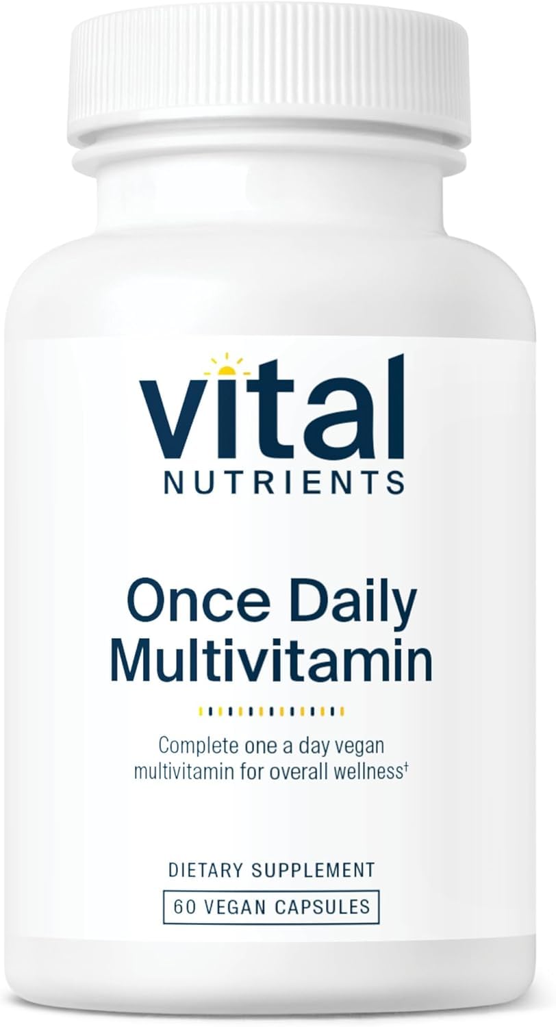 Front view of Vital Nutrients Once Daily Multivitamin bottle