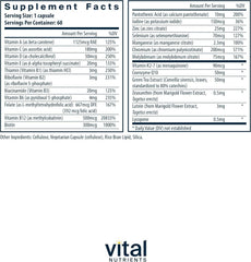 Vital Nutrients capsules close-up for convenient daily nutrition