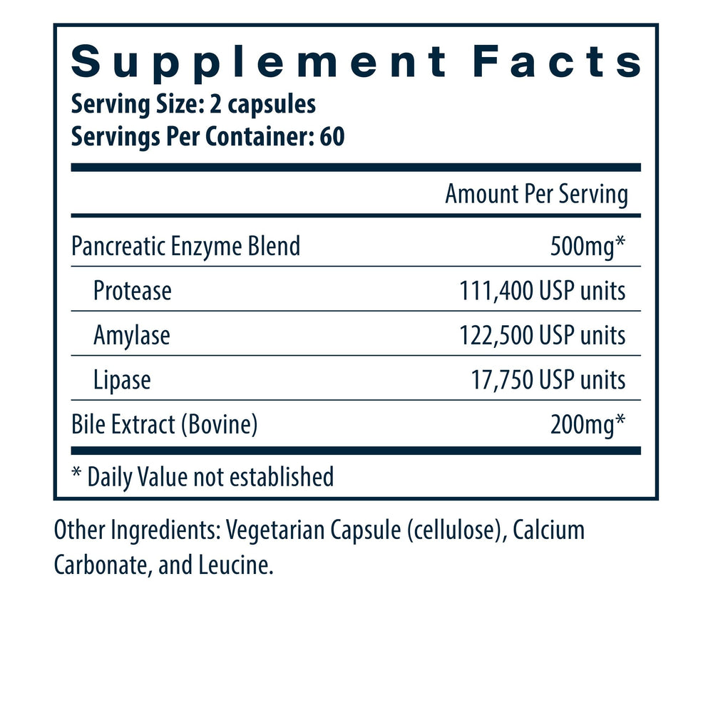 Gluten-free, dairy-free and soy-free label for Vital Nutrients supplement