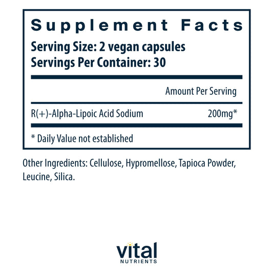 R-Lipoic acid energy support visual