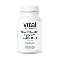 Vital Nutrients Saw Palmetto bottle, easy daily prostate support.