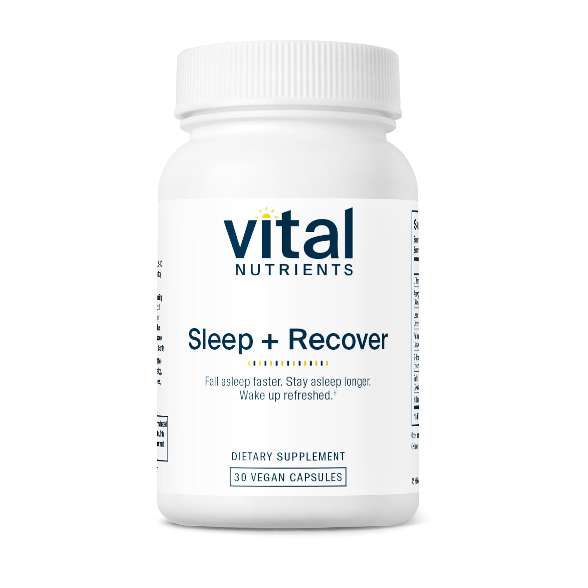 Vital Nutrients Sleep + Recover bottle and label