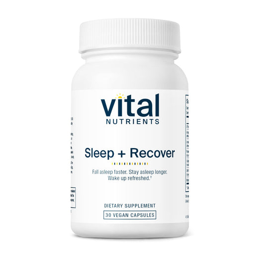 Vital Nutrients Sleep + Recover bottle and label
