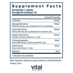 Vegan sleep supplement capsules
