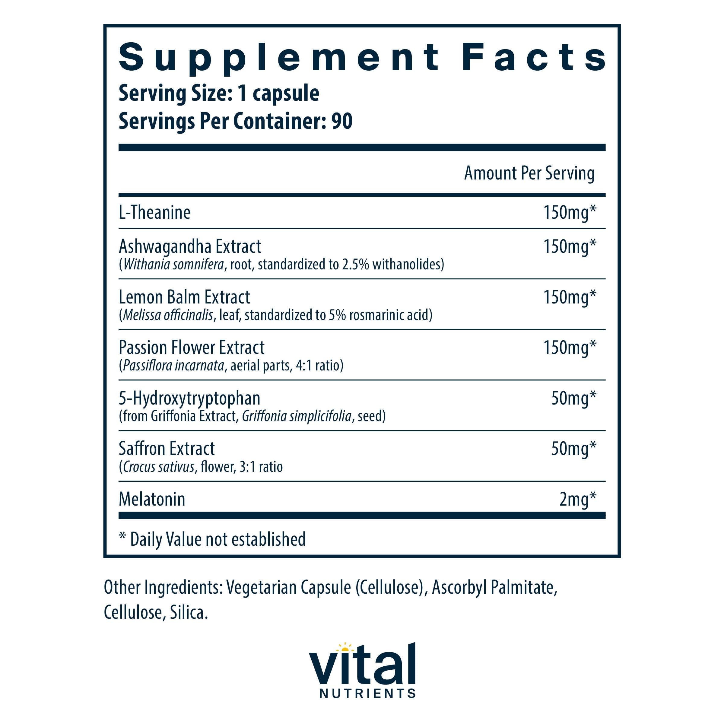 Vital Nutrients Sleep + Recover capsules close-up for vegan sleep support