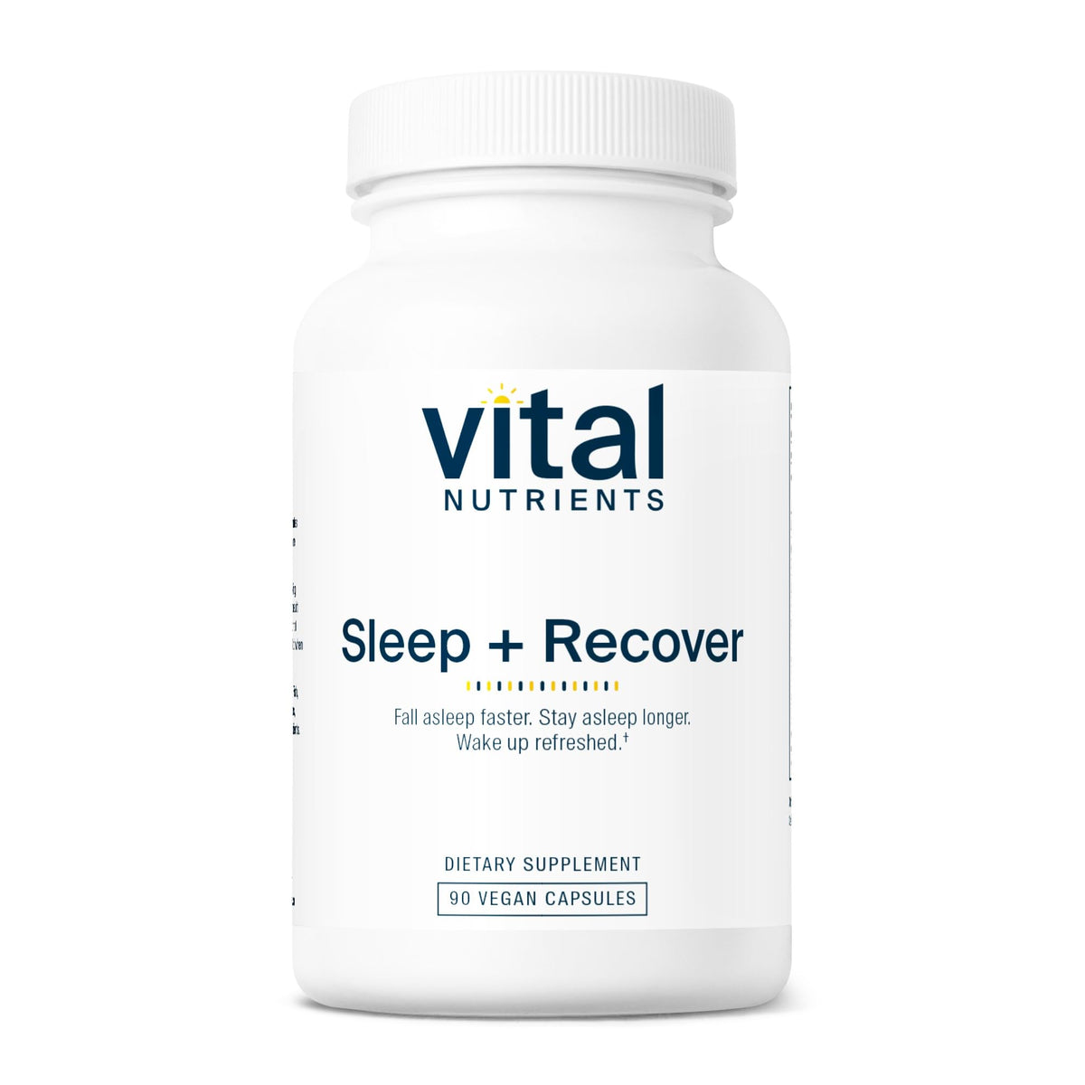Sleep + Recover bottle and packaging
