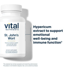 90 capsules bottle of St John's Wort supplement