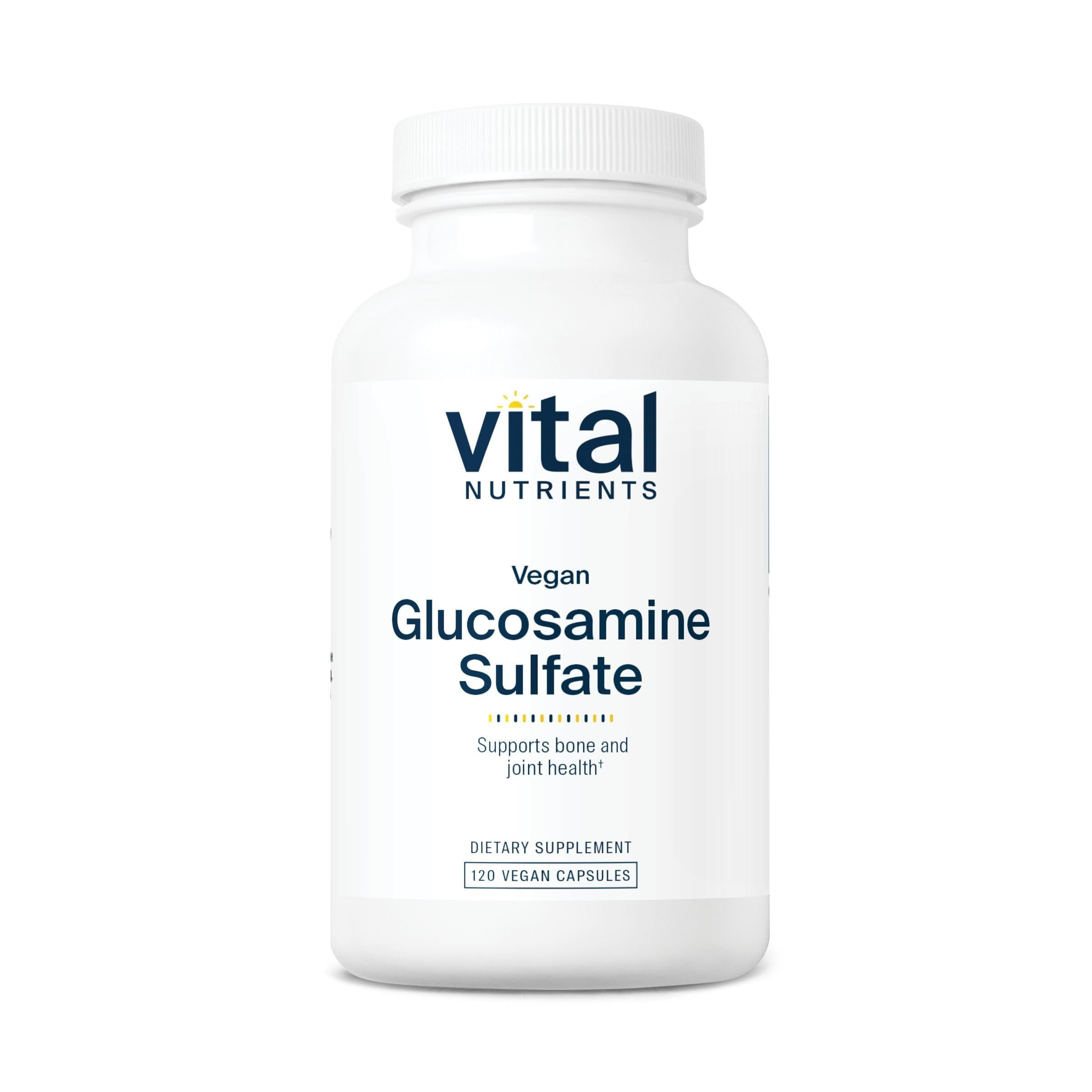 Vital Nutrients Vegan Glucosamine Sulfate 750mg bottle with 60 capsules