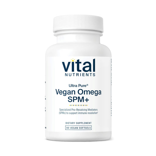 Vital Nutrients Ultra Pure Vegan Omega SPM+ bottle label