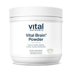 Vital Brain Powder lemon flavor front label