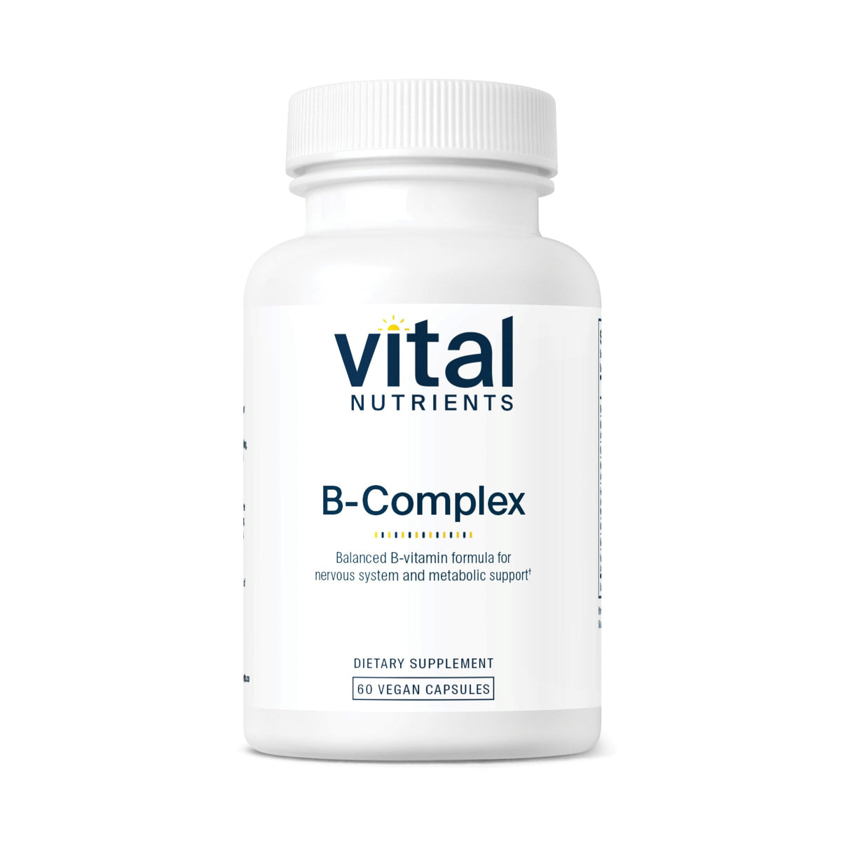 Vital Nutrients Vitamin B-Complex bottle with label