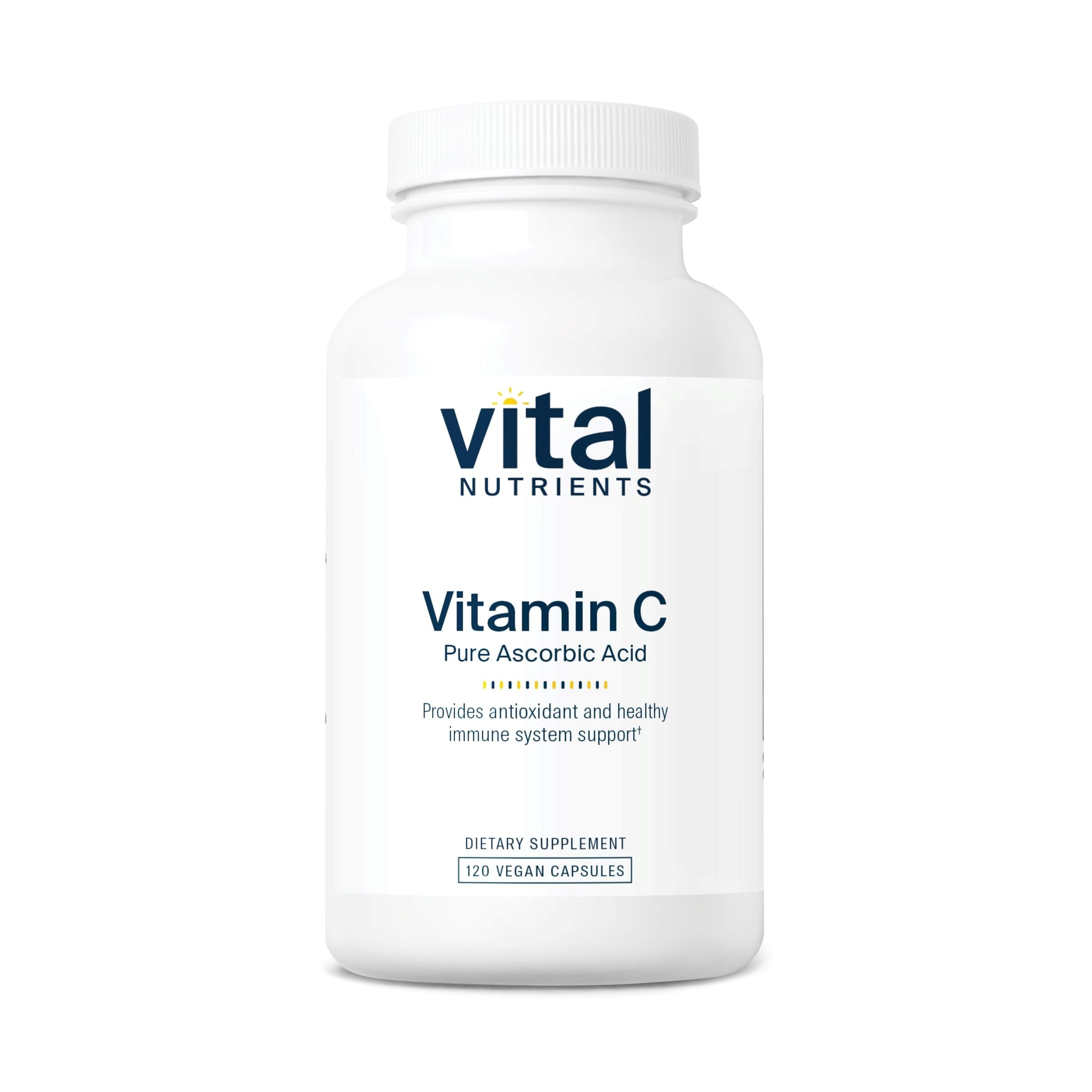Front view of Vital Nutrients Vitamin C 1000mg bottle