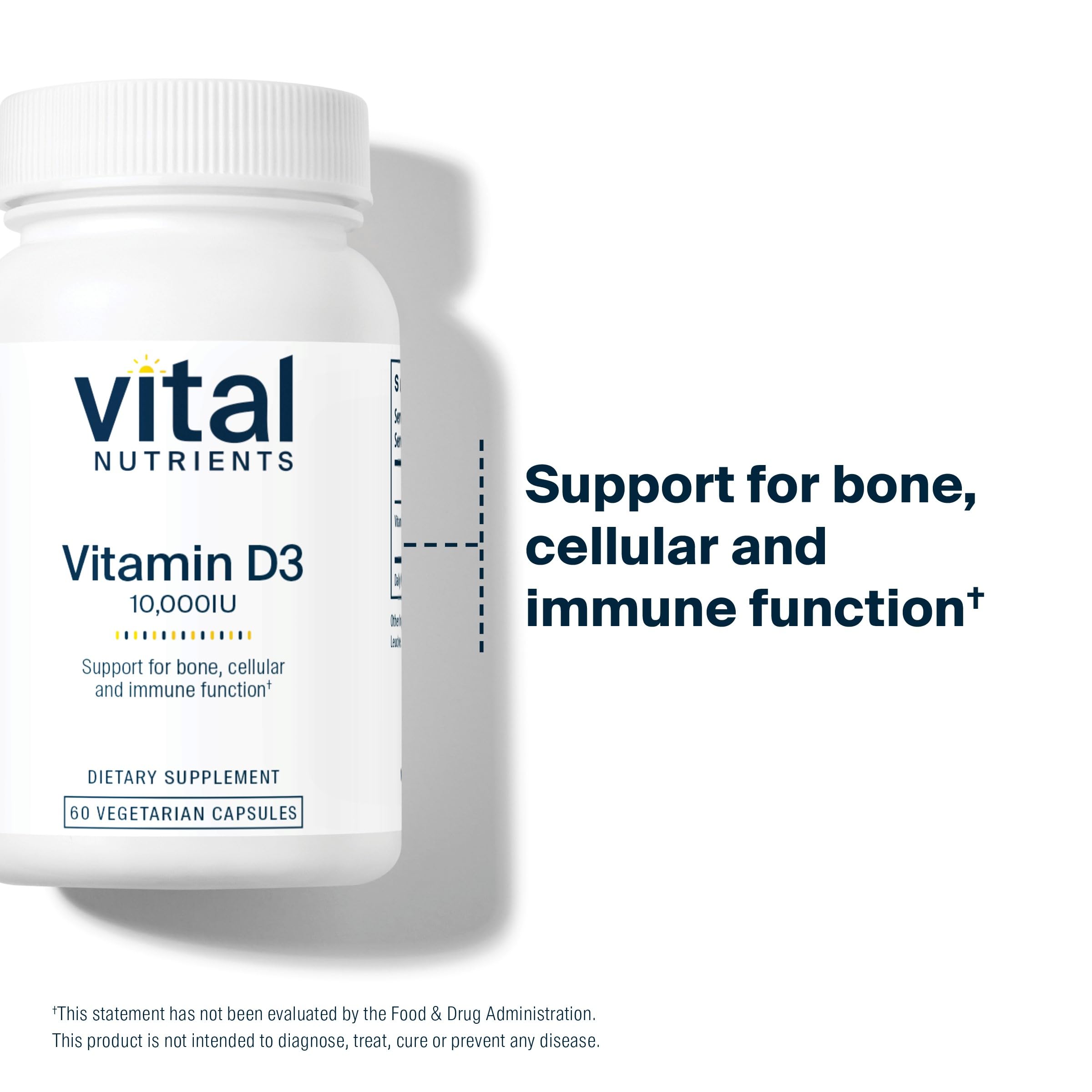Product label showing 10000 IU Vitamin D3 details