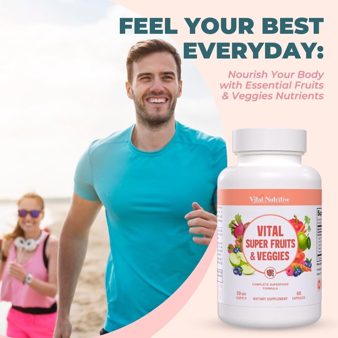 Vital Nutritive bottle open pour, convenient daily supplementation.