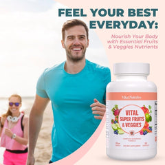 Vital Nutritive bottle open pour, convenient daily supplementation.