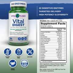 Label highlights 22 enzymes for broad pH digestion