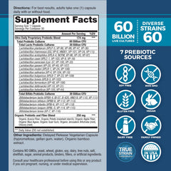 Vital Planet Vital Flora diverse strains visual (60 bacteria) for balance