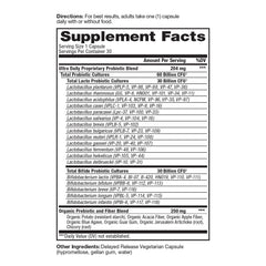 Close-up of Vital Pro Naturals delayed-release vegetarian probiotic capsules