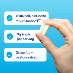 Vital Proteins Collagen Capsules bottle angled shot for product detail