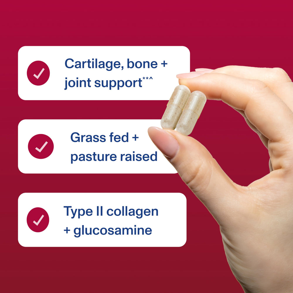 Vital Proteins Cartilage Capsules imagery for hair, skin, and nails benefits.