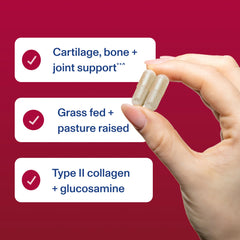 Vital Proteins Cartilage Capsules imagery for hair, skin, and nails benefits.
