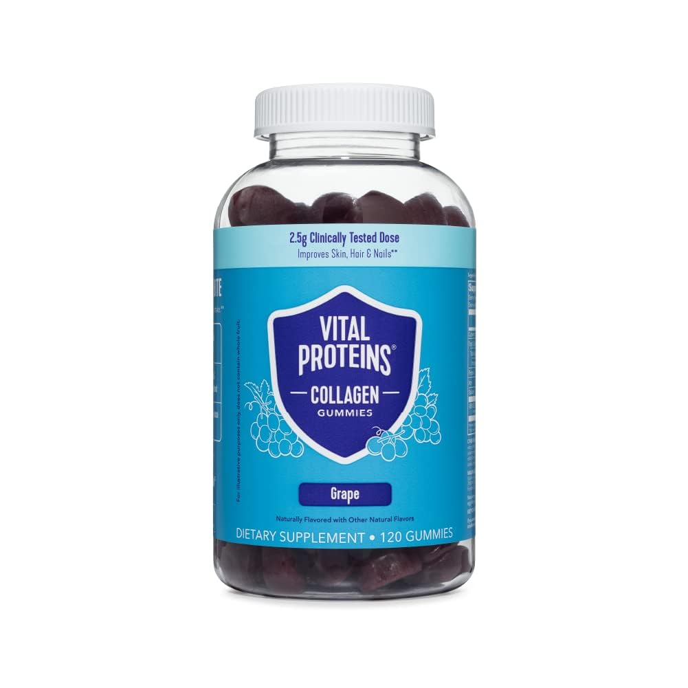 Vital Proteins Collagen Gummies grape flavor bottle front