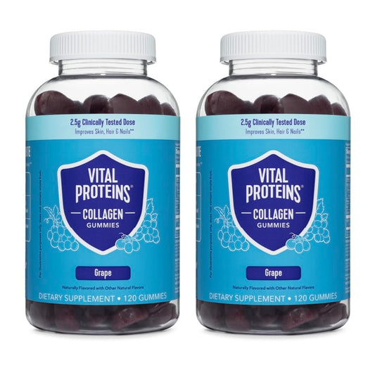 Bottle of Vital Proteins Collagen Gummies in grape flavor