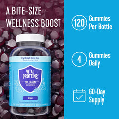 Two 120-count bottles of Vital Proteins Collagen Gummies