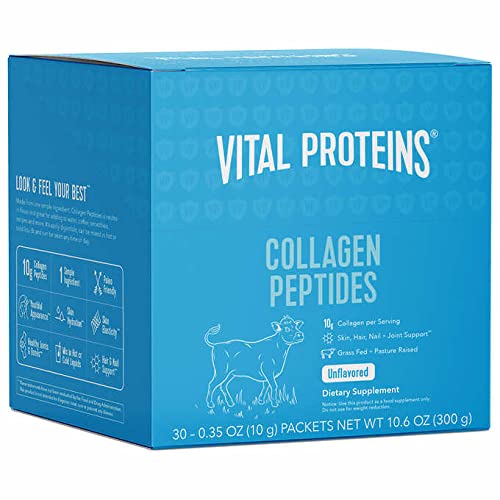 Close-up of a single 10g collagen peptides travel stick