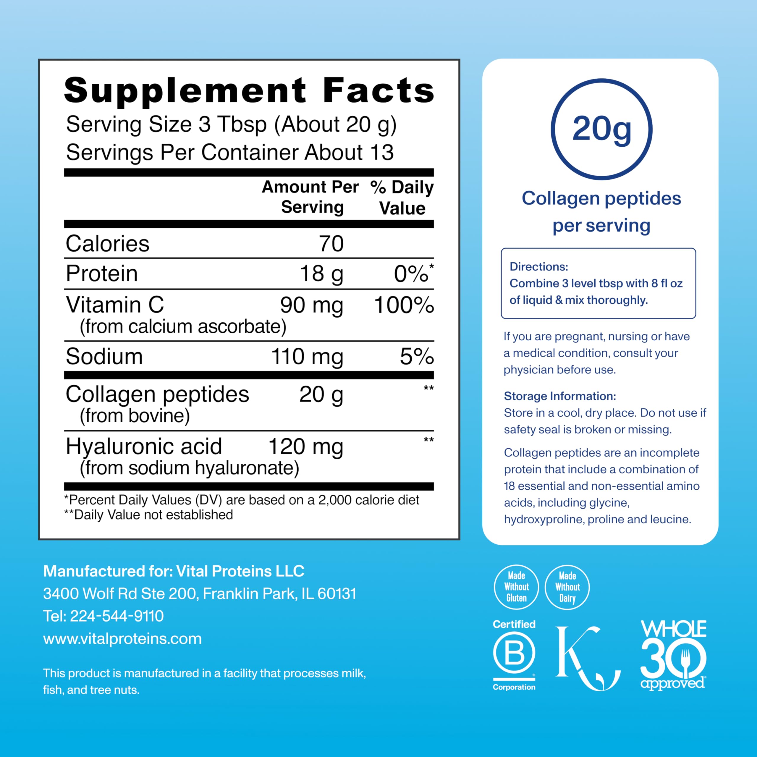 Illustration highlighting hyaluronic acid for skin hydration