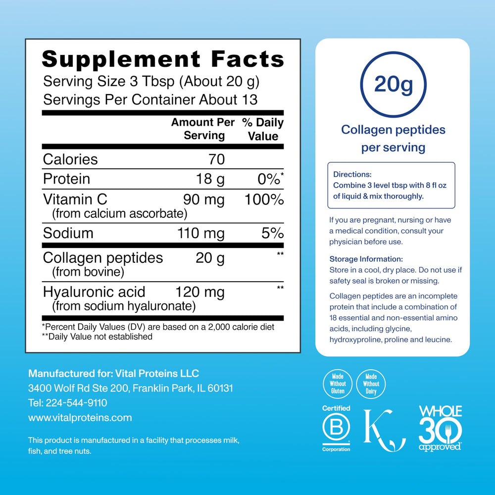 Illustration highlighting hyaluronic acid for skin hydration