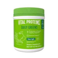 Vital Proteins tub front view showing product branding and apple flavor benefits