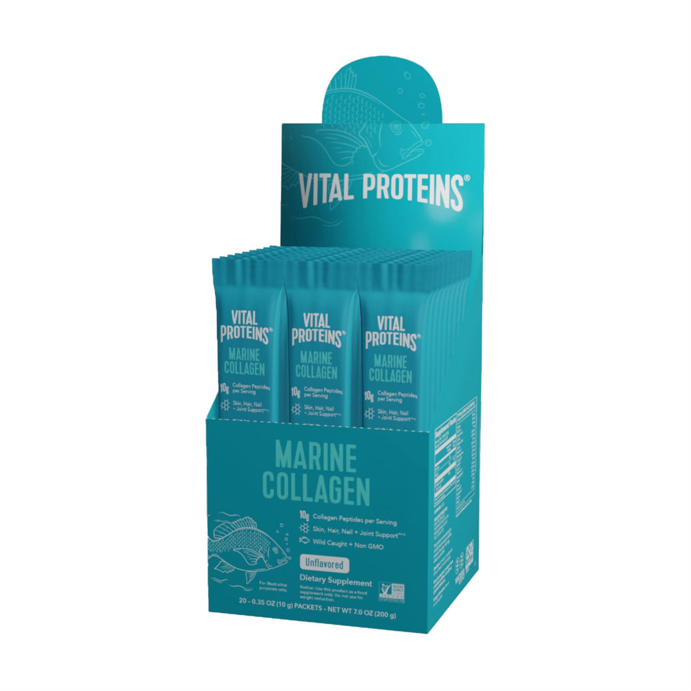 Vital Proteins Marine Collagen Alaska wild-caught box supports daily beauty routine.