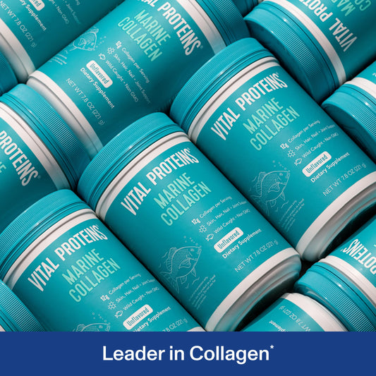 Serving scoop of Marine Collagen Peptides powder