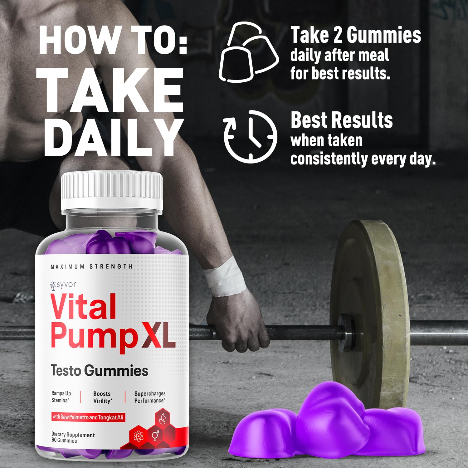 All-natural ingredients concept for Vital Pump XL