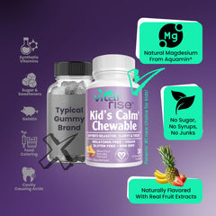 Vital Rise Kids Chewables packaging label