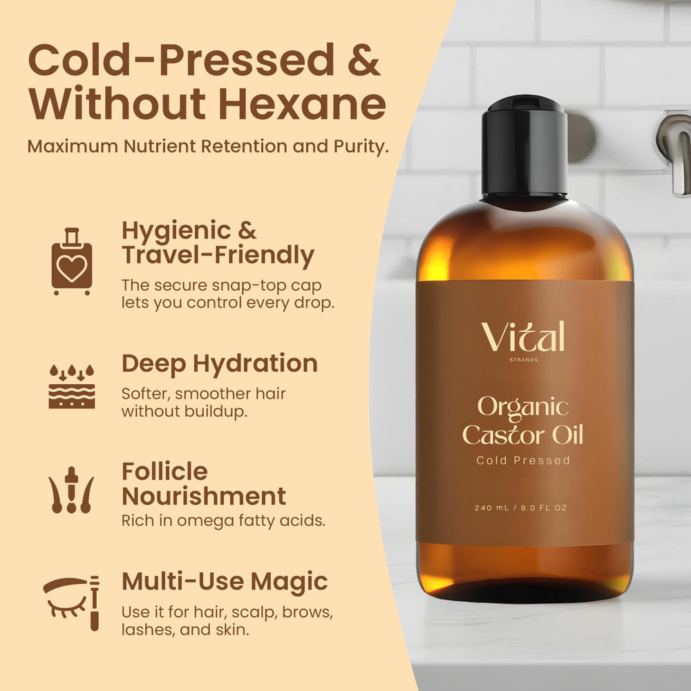 Hydrating dry skin and hair ends with castor oil