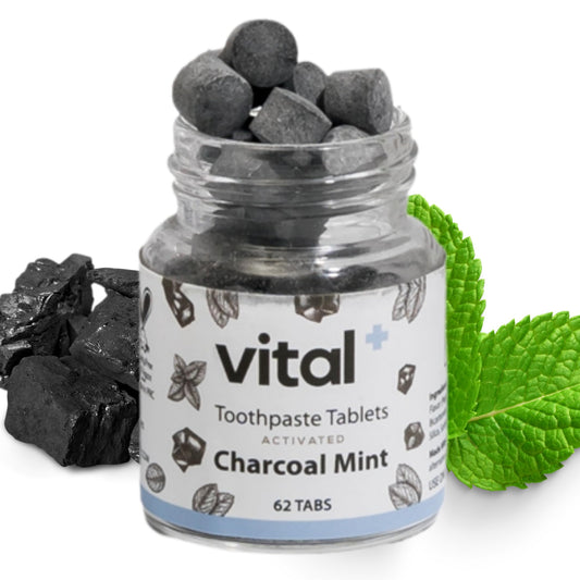 Vital Toothpaste Tabs jar with Nano-Hydroxyapatite