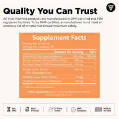Ginkgo Biloba highlighted as a brain support ingredient