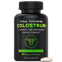 Vital Vitamins Colostrum capsules bottle
