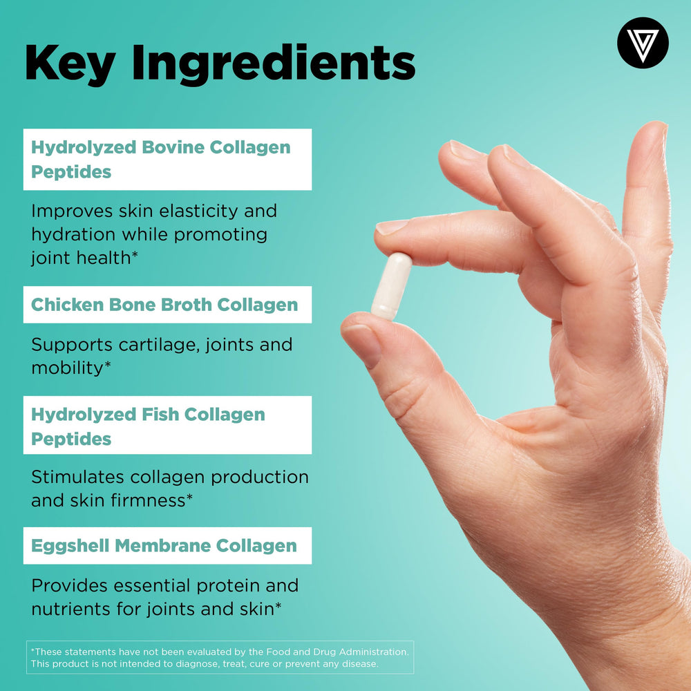 Grass-fed, non-GMO multi collagen capsules