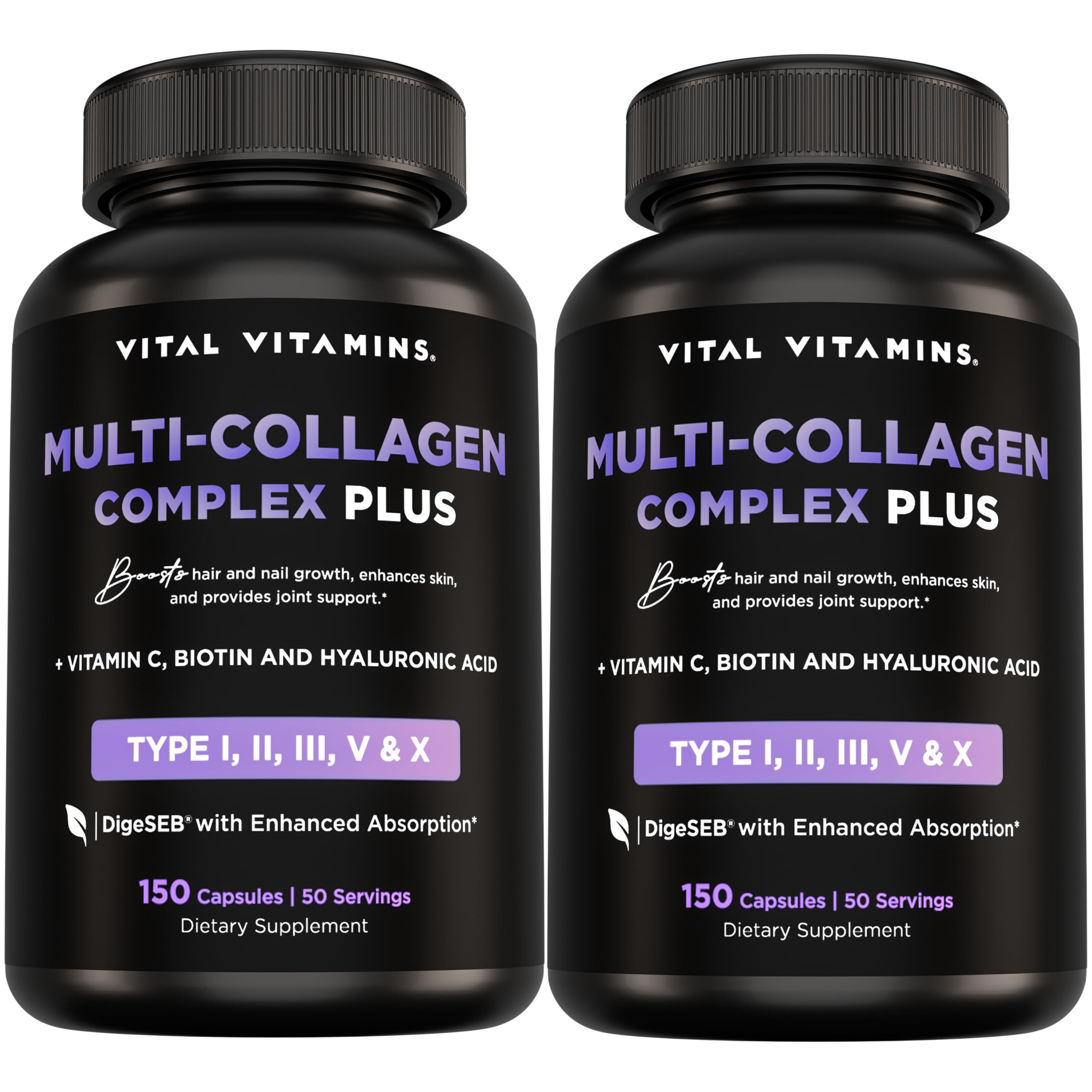 Vital Vitamins Multi Collagen Plus bottle for daily beauty support