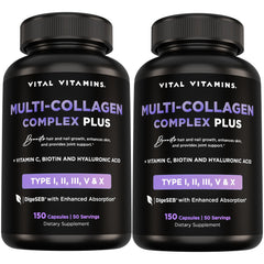Vital Vitamins Multi Collagen Plus bottle for daily beauty support