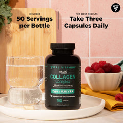 On-the-go packaging for collagen capsules