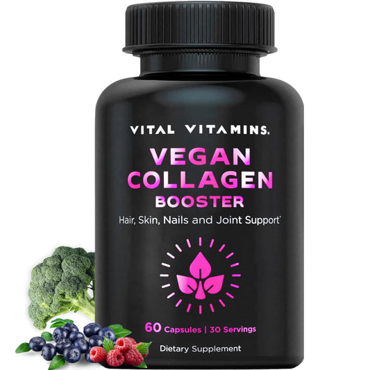 Vital Vitamins Vegan Collagen Booster bottle - front view