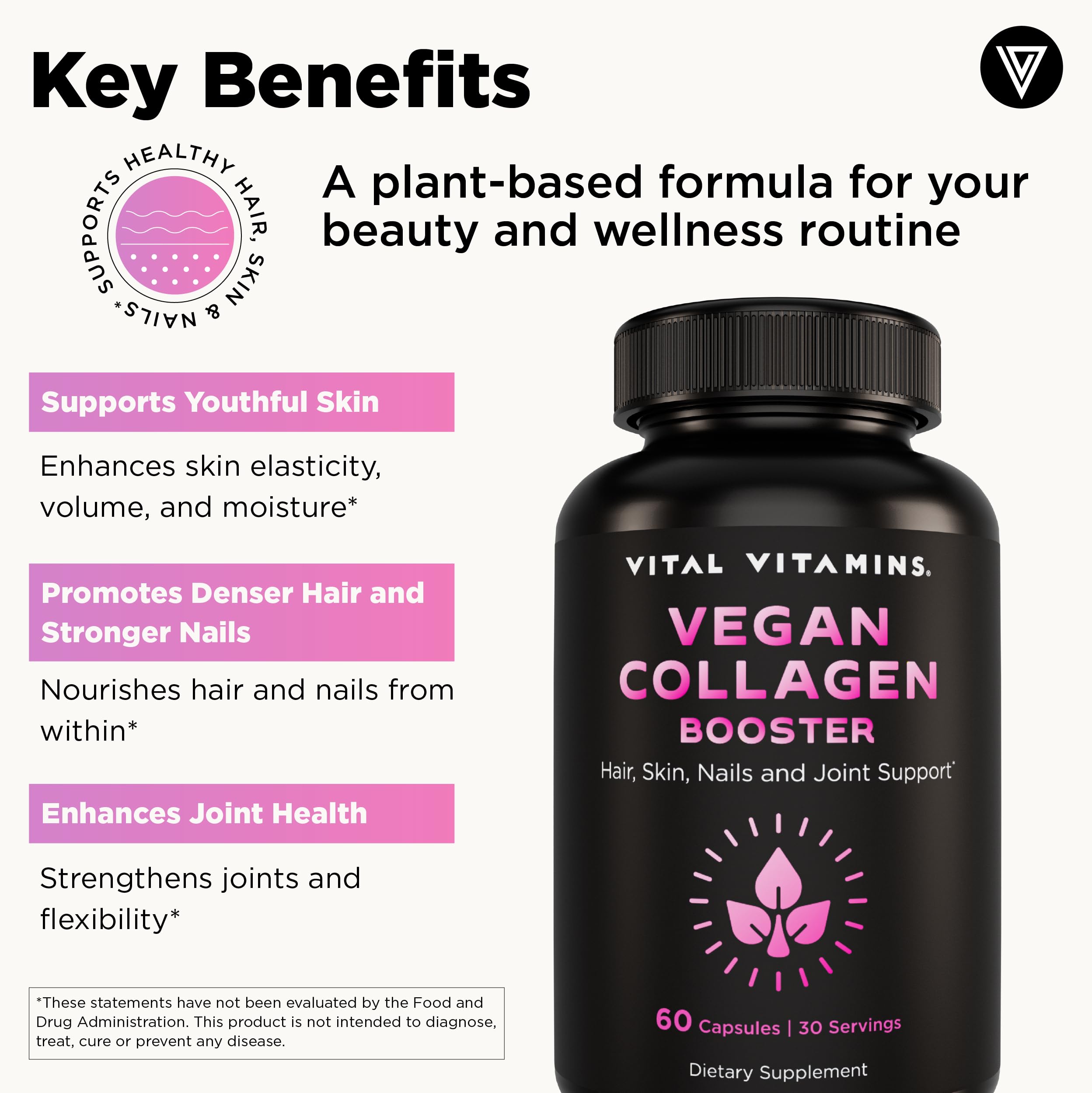 Plant-based ingredients for vegan collagen booster