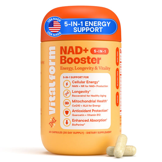 VitalForm NAD+ Booster bottle front view